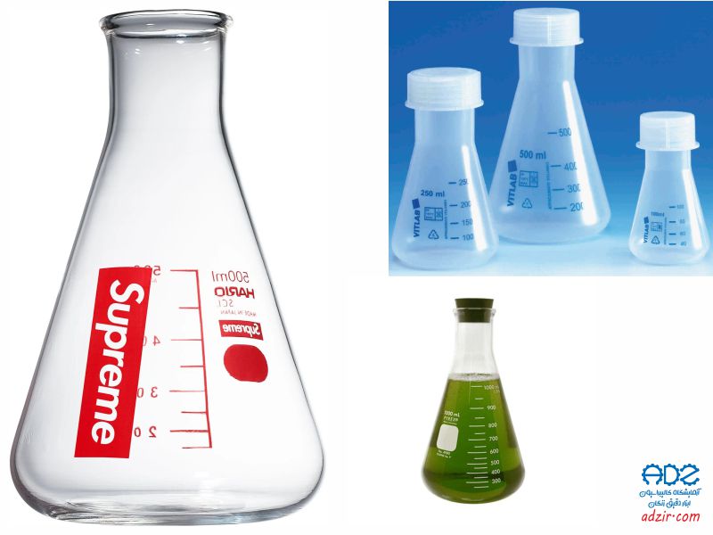 ارلن مایر آزمایشگاهی - (Erlenmeyer Flasks)-1