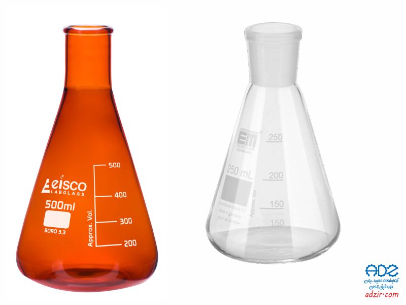 ارلن مایر آزمایشگاهی - (Erlenmeyer Flasks)