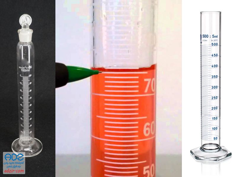 استوانه مدرج - مذور - (Graduated Cylinder)-5