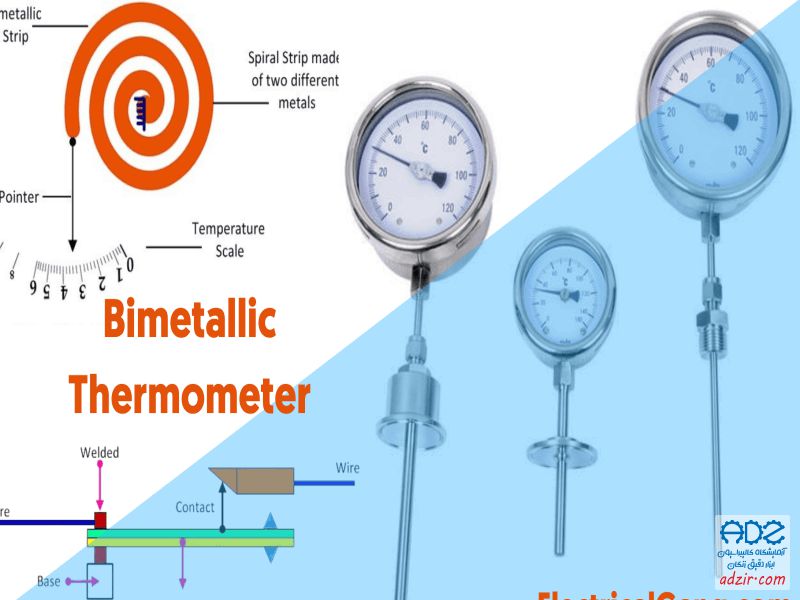 دماسنج دوفلزی - (Bimetallic thermometer)-15